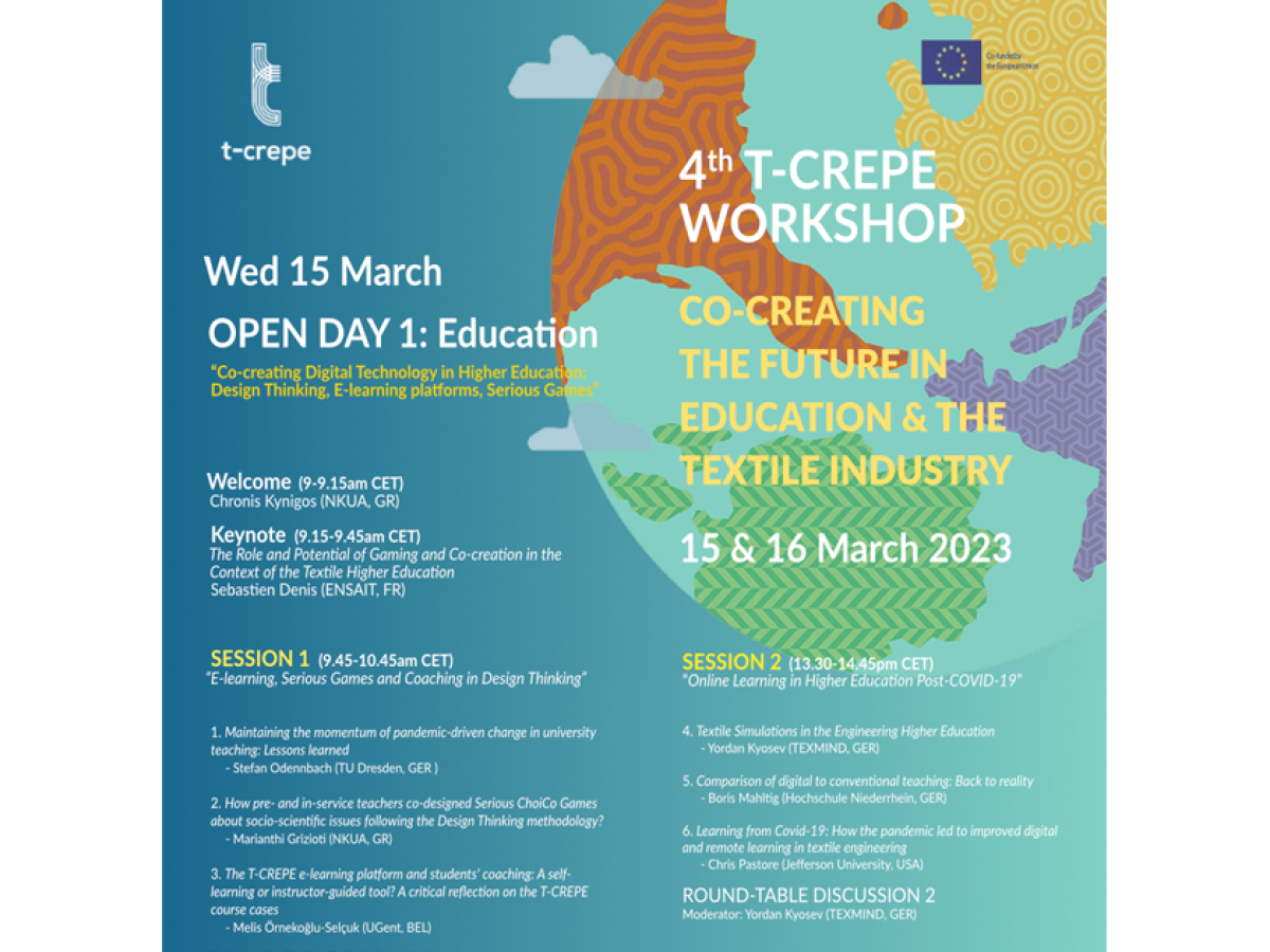 Poster for Open Day 1 of T-CREPE 4th WORKSHOP 