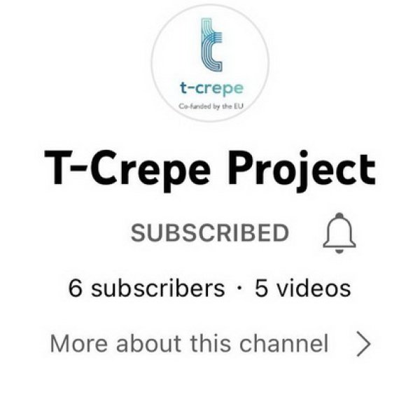 T-Crepe project has a YouTube account now!